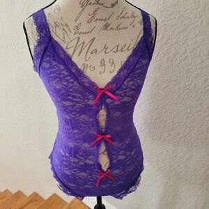 NEW Purple Lace Teddy Lingerie